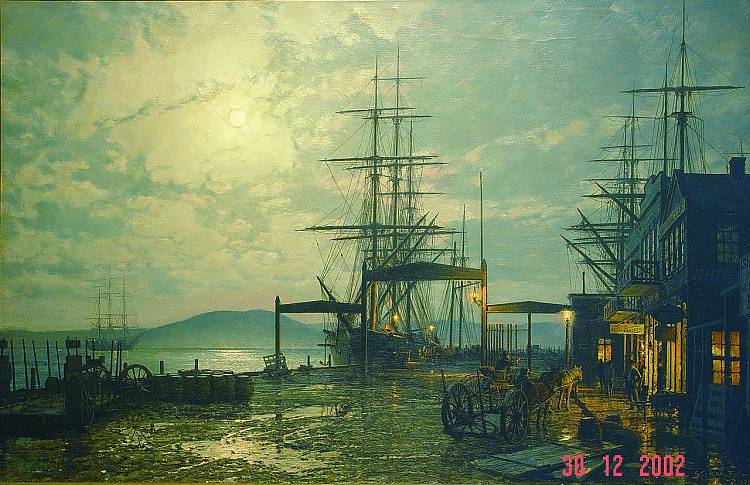 San Francisco, Nadbrzeze przy ul. Vallejo Street, 1863